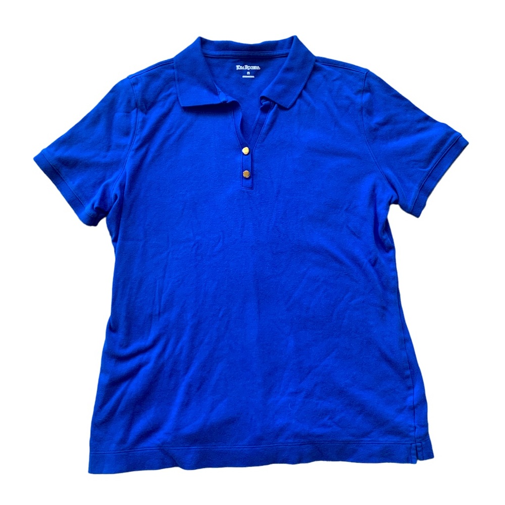 Womens blue polo shirt